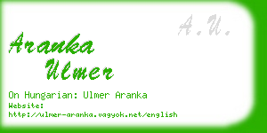 aranka ulmer business card